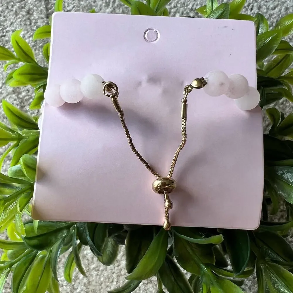 NEW AYNIL Radiate Love Rose Quartz Stone Aromatherapy Diffuser Bracelet